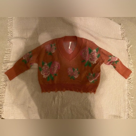 Anthropologie Flower Sweater Size Small - Picture 8 of 10